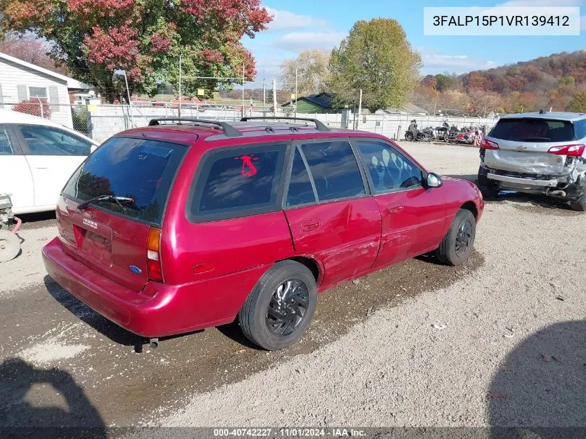 1997 Ford Escort Lx VIN: 3FALP15P1VR139412 Lot: 40742227