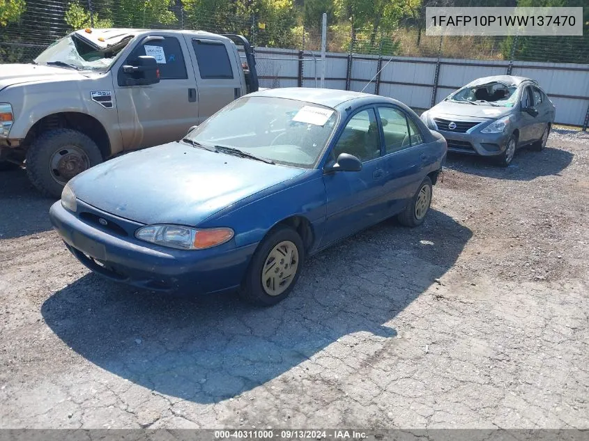 1FAFP10P1WW137470 1998 Ford Escort Lx