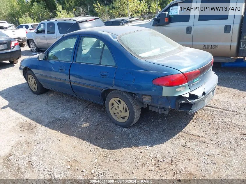 1FAFP10P1WW137470 1998 Ford Escort Lx