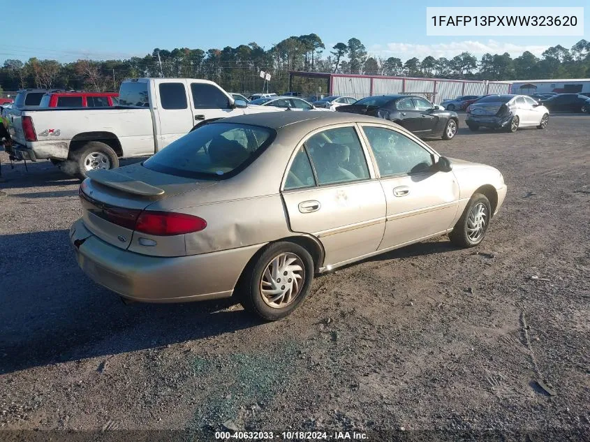 1998 Ford Escort Se VIN: 1FAFP13PXWW323620 Lot: 40632033