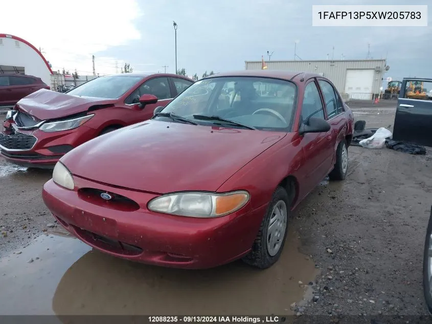 1999 Ford Escort Se VIN: 1FAFP13P5XW205783 Lot: 12088235