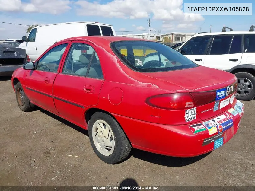 1FAFP10PXXW105828 1999 Ford Escort Lx