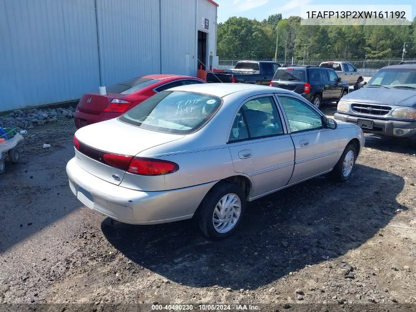 1999 Ford Escort Se VIN: 1FAFP13P2XW161192 Lot: 40490230