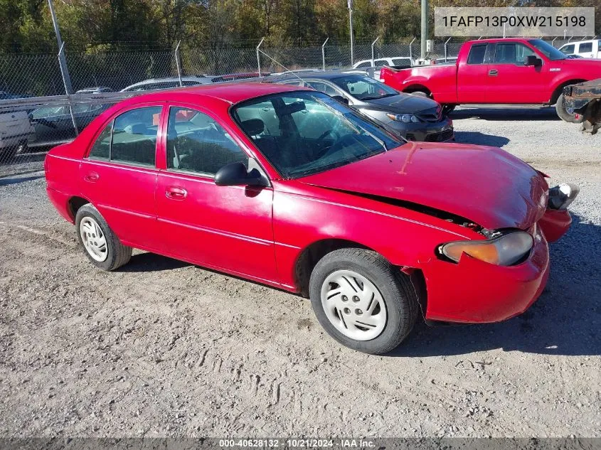 1FAFP13P0XW215198 1999 Ford Escort Se