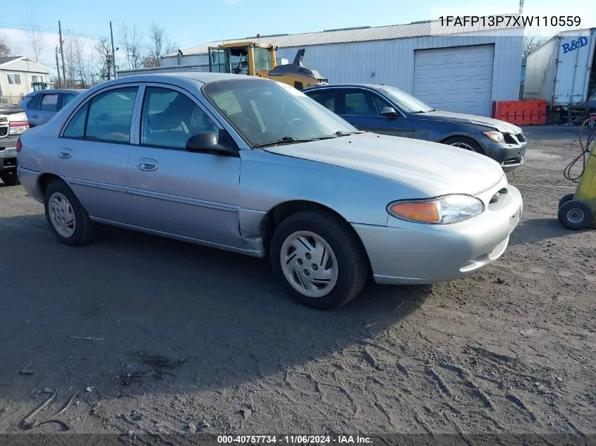 1999 Ford Escort Se VIN: 1FAFP13P7XW110559 Lot: 40757734