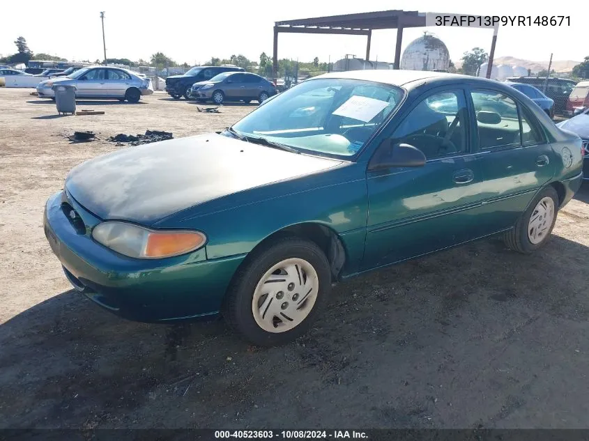 2000 Ford Escort VIN: 3FAFP13P9YR148671 Lot: 40523603