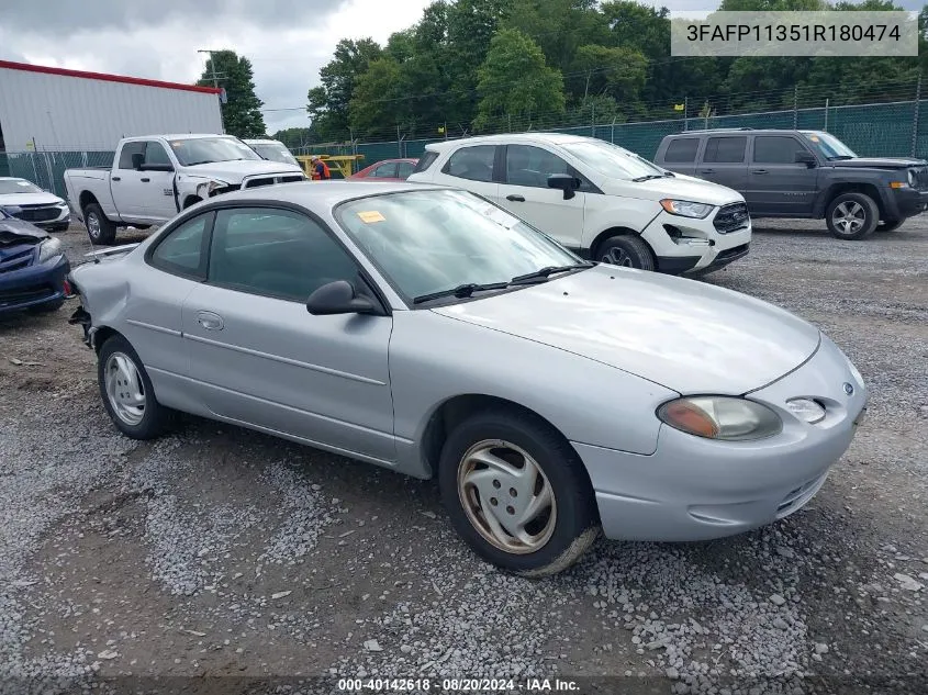 2001 Ford Escort Zx2 VIN: 3FAFP11351R180474 Lot: 40142618