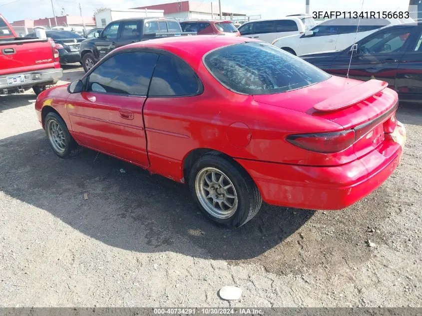 2001 Ford Escort Zx2 VIN: 3FAFP11341R156683 Lot: 40734291