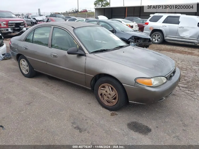 2001 Ford Escort VIN: 3FAFP13P01R200004 Lot: 40776347