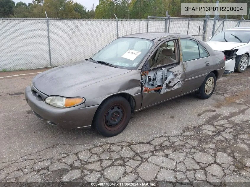 2001 Ford Escort VIN: 3FAFP13P01R200004 Lot: 40776347