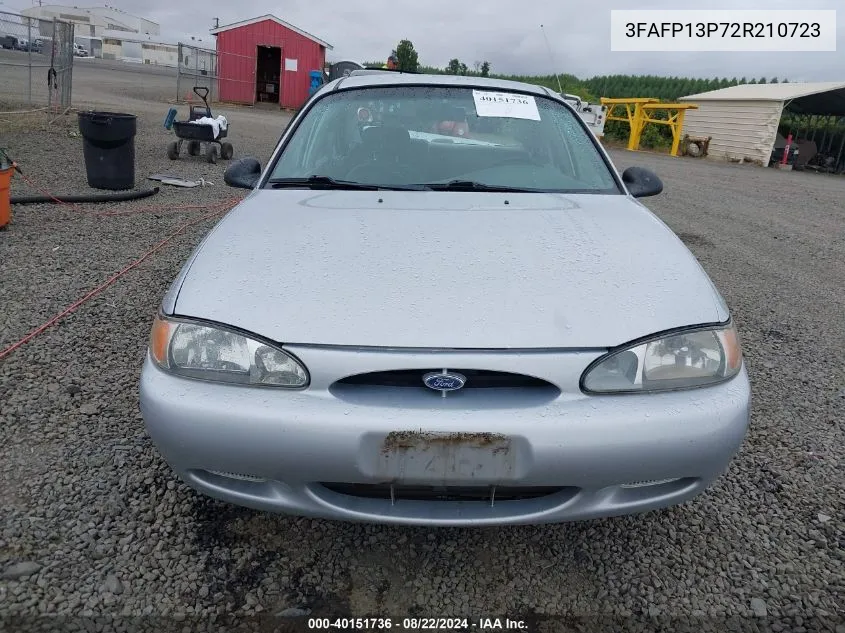 2002 Ford Escort Fleet VIN: 3FAFP13P72R210723 Lot: 40151736