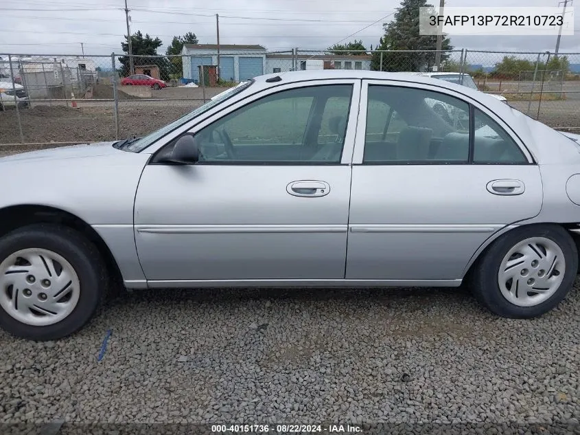 2002 Ford Escort Fleet VIN: 3FAFP13P72R210723 Lot: 40151736