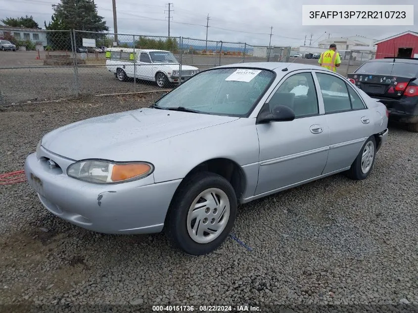 2002 Ford Escort Fleet VIN: 3FAFP13P72R210723 Lot: 40151736