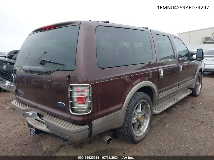 2000 Ford Excursion Limited VIN: 1FMNU42S9YED79297 Lot: 39820099