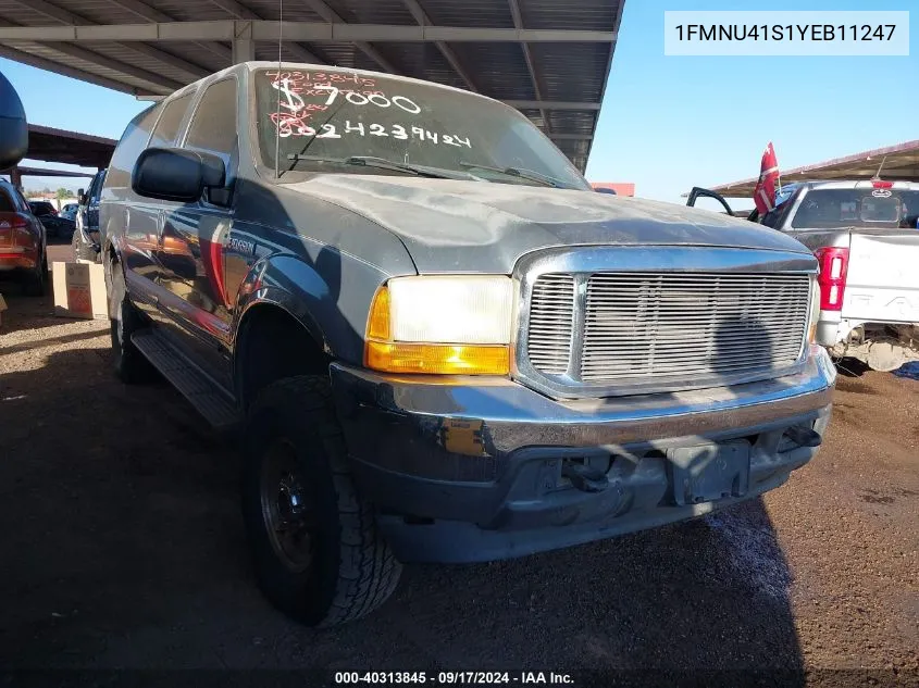 1FMNU41S1YEB11247 2000 Ford Excursion Xlt