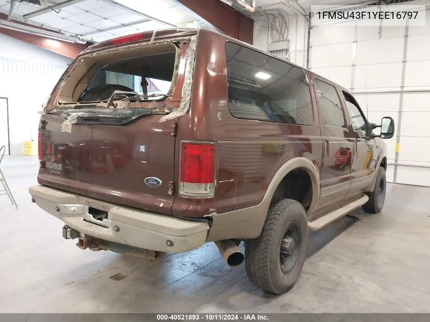 1FMSU43F1YEE16797 2000 Ford Excursion Limited