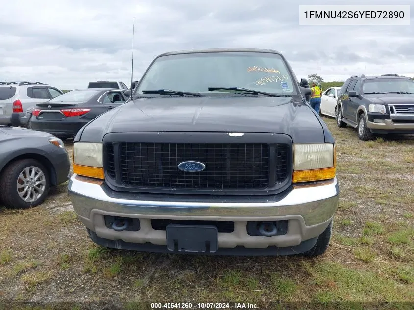 2000 Ford Excursion Limited VIN: 1FMNU42S6YED72890 Lot: 40541260