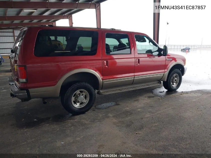 2001 Ford Excursion Limited VIN: 1FMNU43S41EC87857 Lot: 39293209