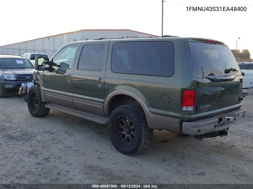 1FMNU43S31EA48400 2001 Ford Excursion Limited