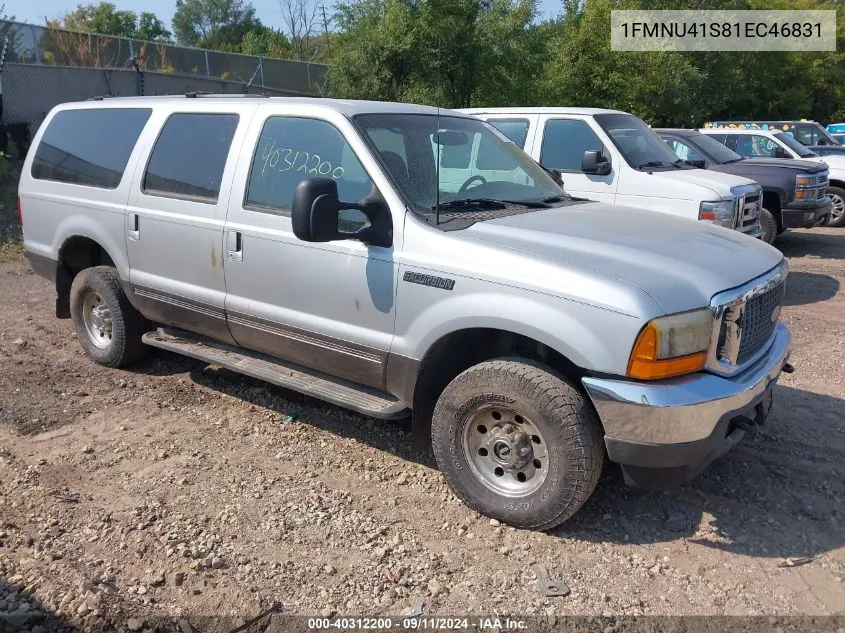 2001 Ford Excursion Xlt VIN: 1FMNU41S81EC46831 Lot: 40312200