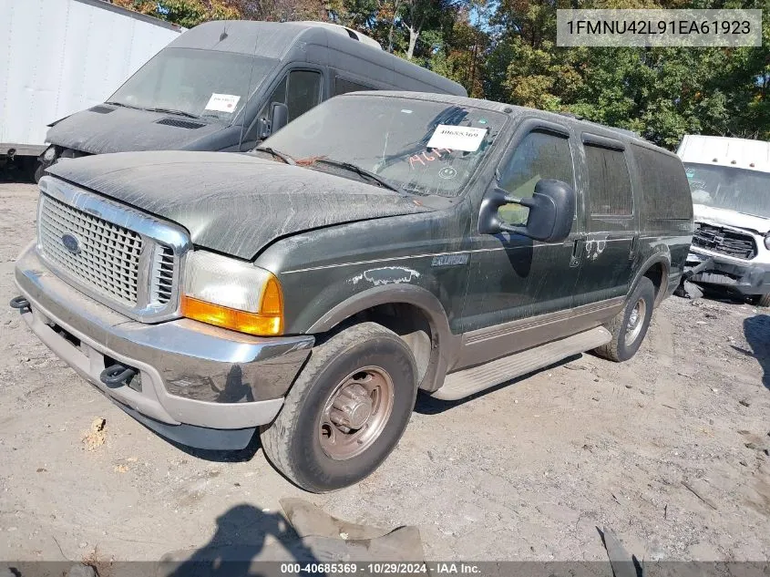 2001 Ford Excursion Limited VIN: 1FMNU42L91EA61923 Lot: 40685369