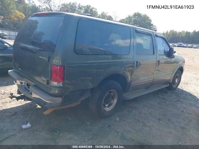 2001 Ford Excursion Limited VIN: 1FMNU42L91EA61923 Lot: 40685369