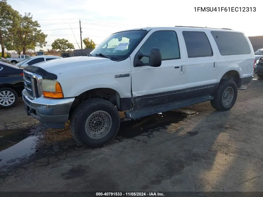 2001 Ford Excursion Xlt VIN: 1FMSU41F61EC12313 Lot: 40791533