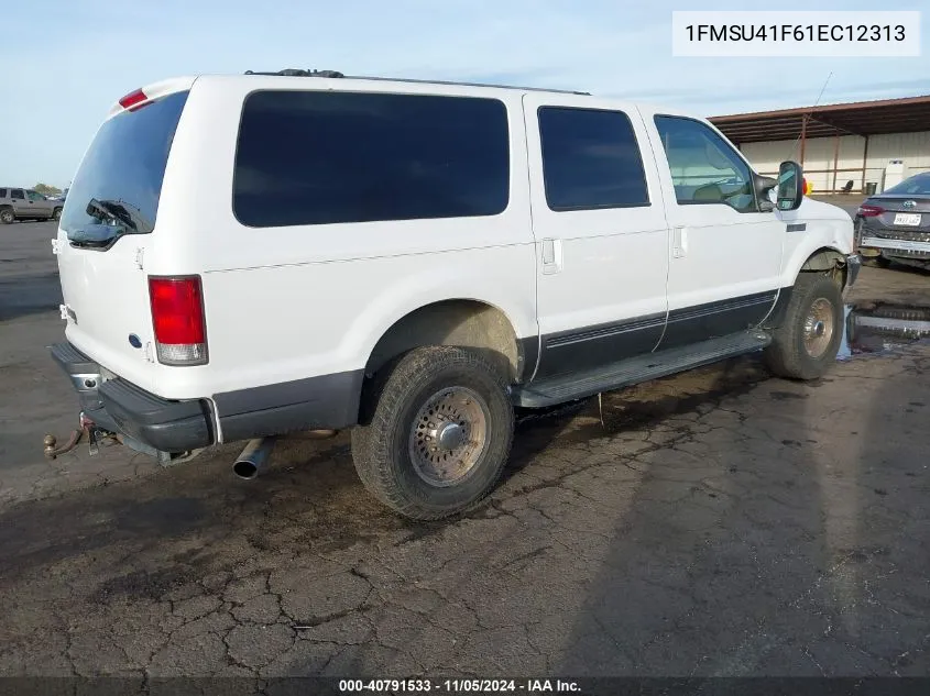 2001 Ford Excursion Xlt VIN: 1FMSU41F61EC12313 Lot: 40791533