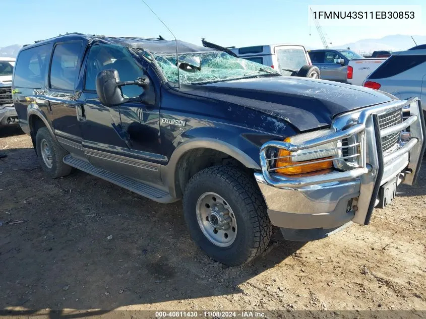 2001 Ford Excursion Limited VIN: 1FMNU43S11EB30853 Lot: 40811430