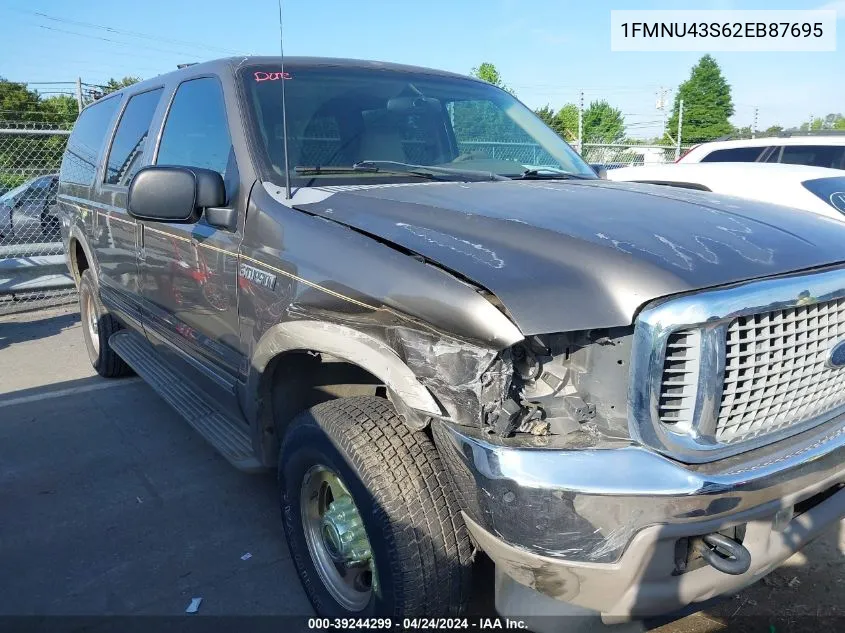 2002 Ford Excursion Limited VIN: 1FMNU43S62EB87695 Lot: 39244299