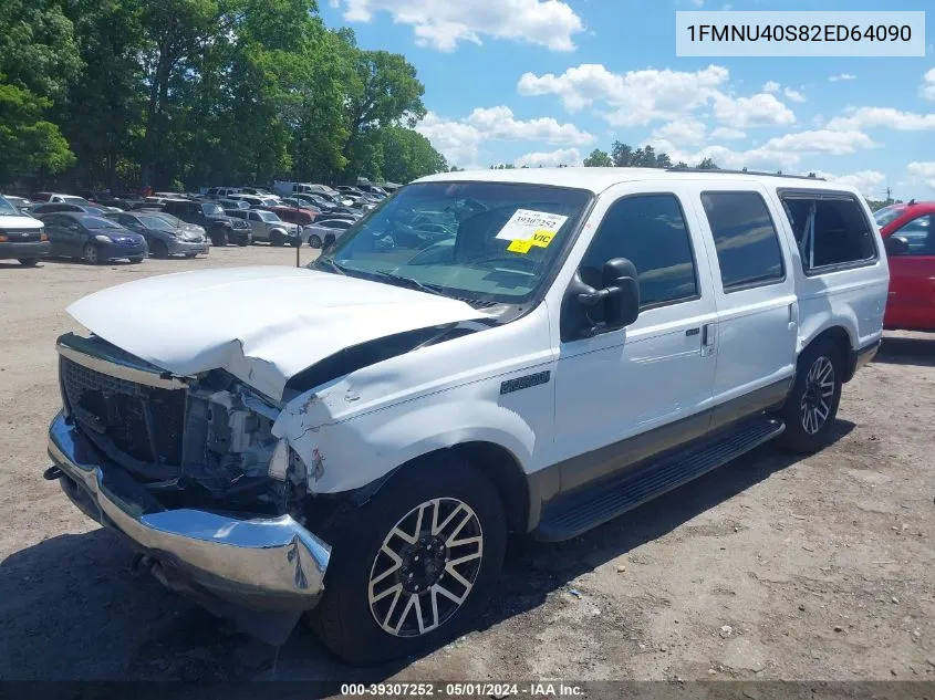 2002 Ford Excursion Xlt VIN: 1FMNU40S82ED64090 Lot: 39307252