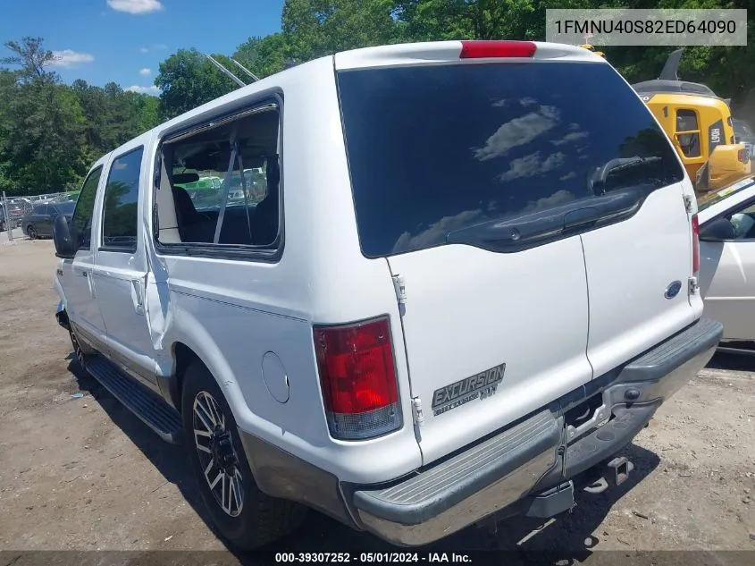 2002 Ford Excursion Xlt VIN: 1FMNU40S82ED64090 Lot: 39307252