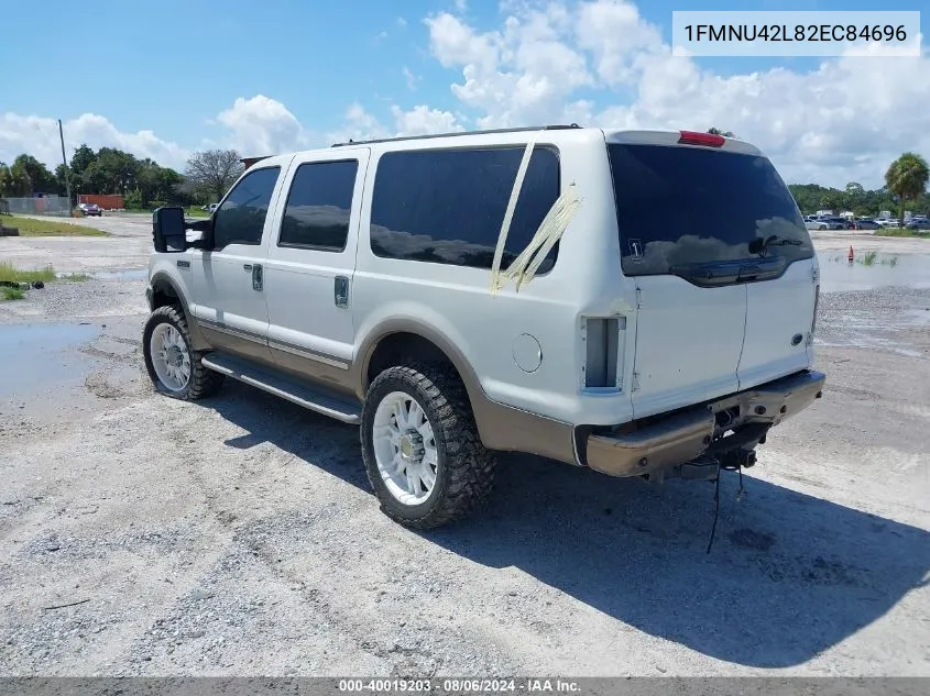 2002 Ford Excursion Limited VIN: 1FMNU42L82EC84696 Lot: 40019203