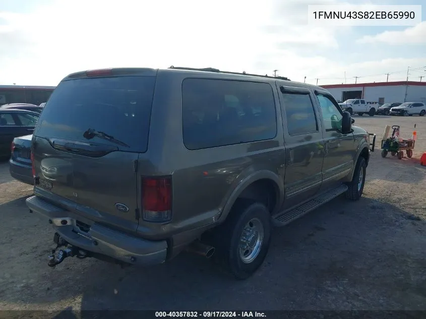 2002 Ford Excursion Limited VIN: 1FMNU43S82EB65990 Lot: 40357832