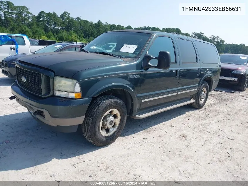 2003 Ford Excursion Limited VIN: 1FMNU42S33EB66631 Lot: 40091266