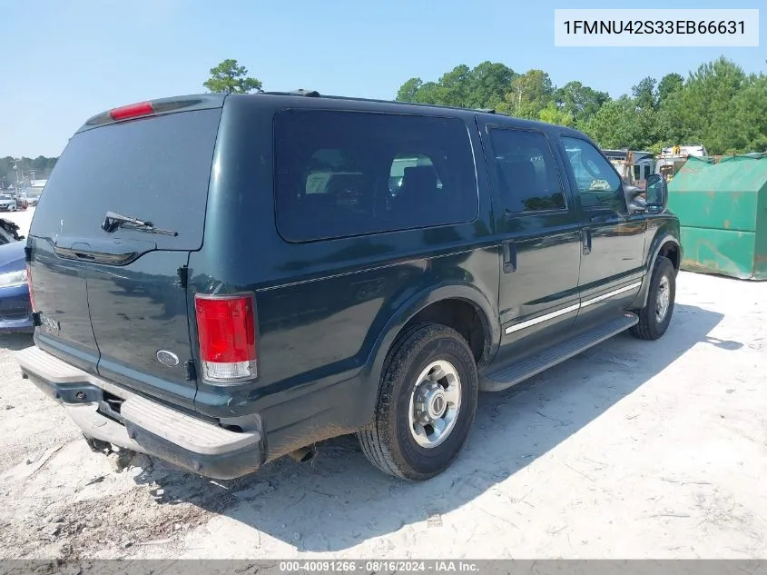 2003 Ford Excursion Limited VIN: 1FMNU42S33EB66631 Lot: 40091266