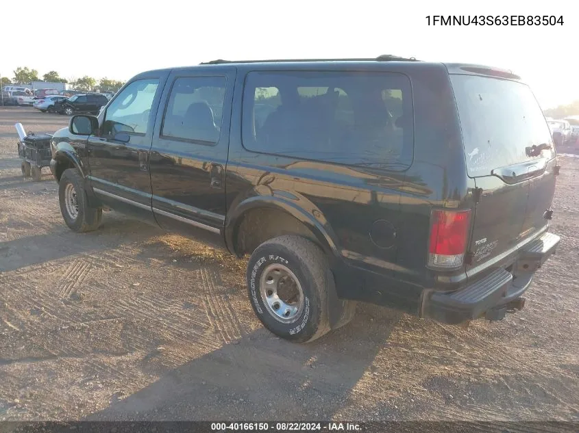 1FMNU43S63EB83504 2003 Ford Excursion Limited