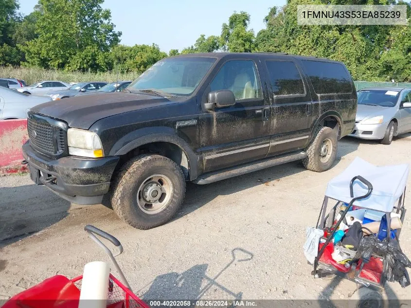 2003 Ford Excursion Limited VIN: 1FMNU43S53EA85239 Lot: 40202058