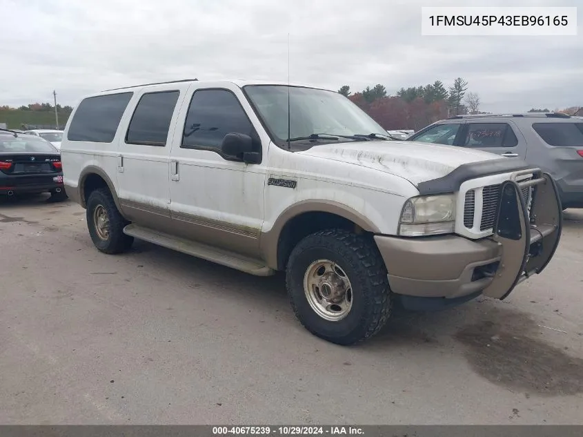 2003 Ford Excursion Eddie Bauer VIN: 1FMSU45P43EB96165 Lot: 40675239