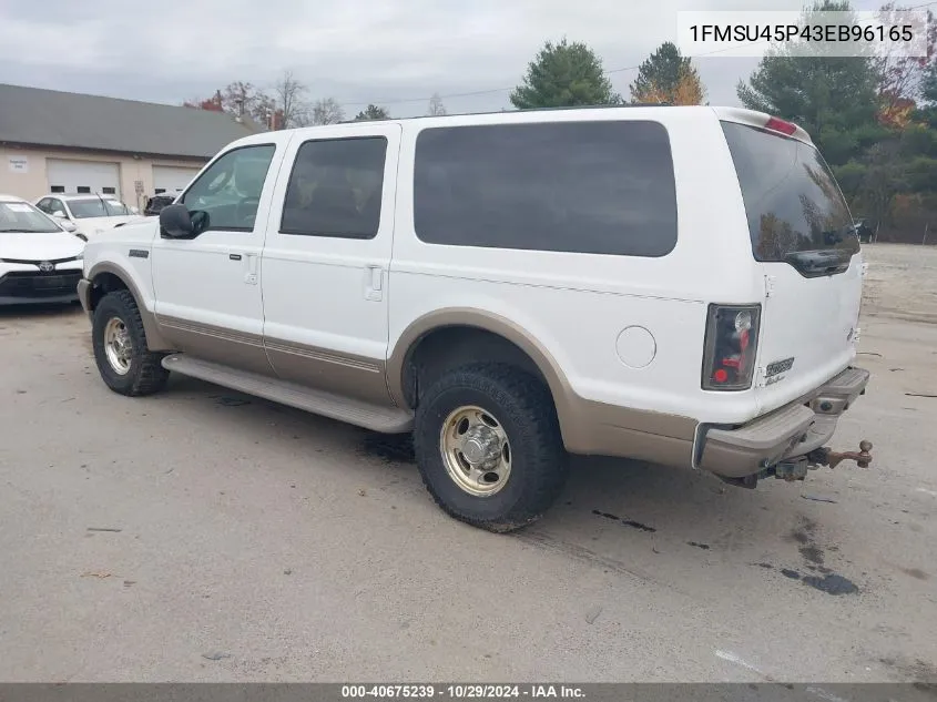 2003 Ford Excursion Eddie Bauer VIN: 1FMSU45P43EB96165 Lot: 40675239