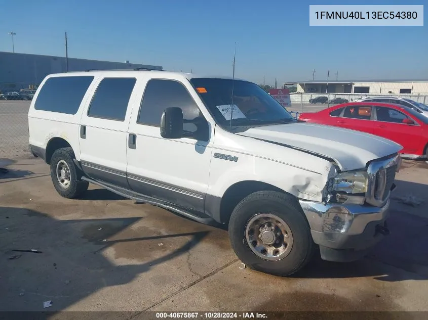 2003 Ford Excursion Xlt VIN: 1FMNU40L13EC54380 Lot: 40675867