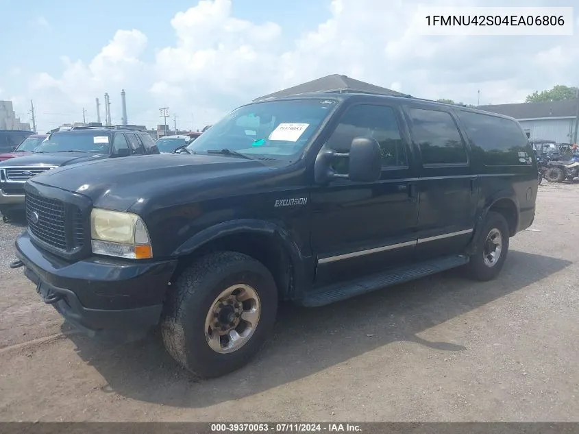 2004 Ford Excursion Limited VIN: 1FMNU42S04EA06806 Lot: 39370053