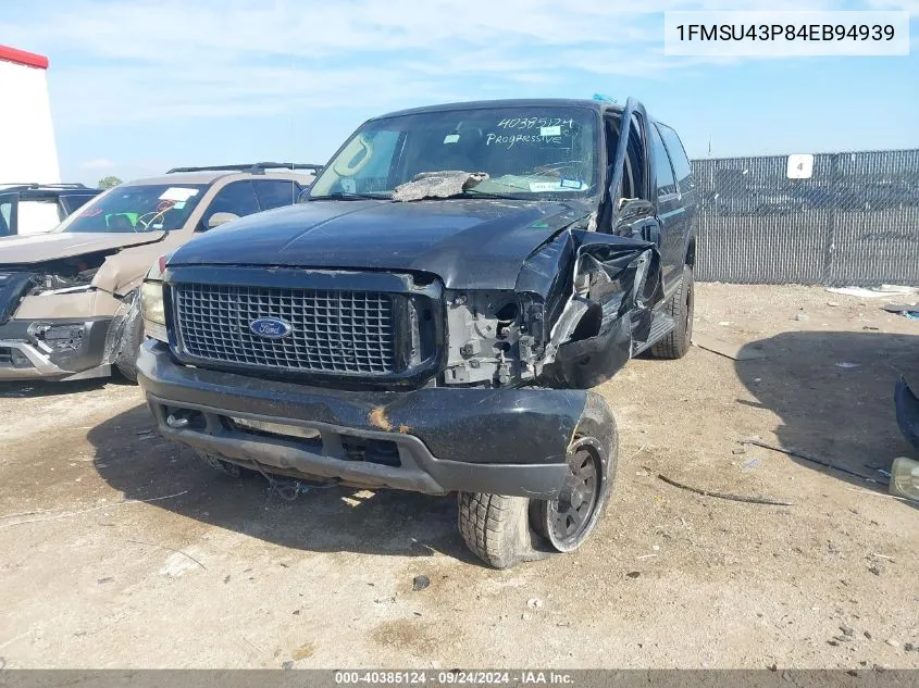 1FMSU43P84EB94939 2004 Ford Excursion Limited