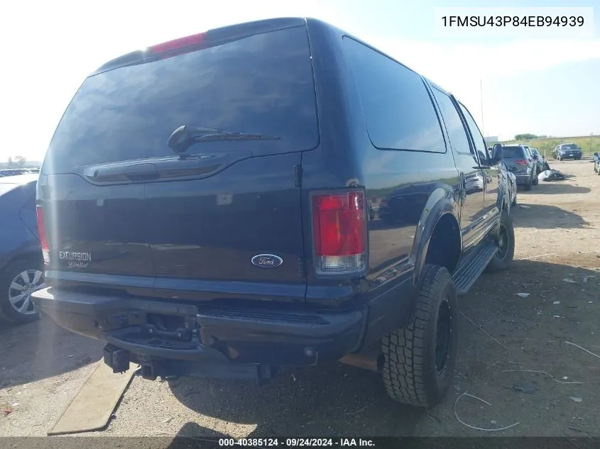 1FMSU43P84EB94939 2004 Ford Excursion Limited