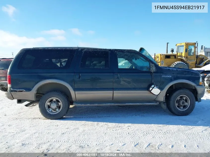 2004 Ford Excursion Eddie Bauer VIN: 1FMNU45S94EB21917 Lot: 40631081