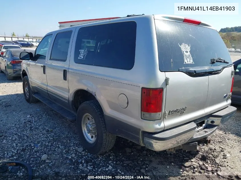 2004 Ford Excursion Xls/Xlt VIN: 1FMNU41L14EB41903 Lot: 40692394