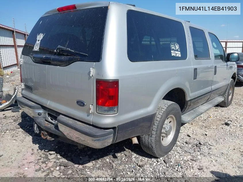 2004 Ford Excursion Xls/Xlt VIN: 1FMNU41L14EB41903 Lot: 40692394