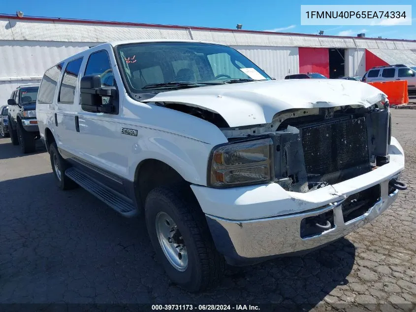 2005 Ford Excursion Xls/Xlt VIN: 1FMNU40P65EA74334 Lot: 39731173