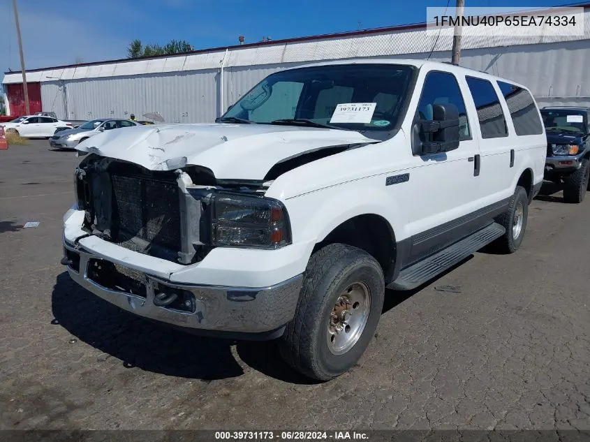 2005 Ford Excursion Xls/Xlt VIN: 1FMNU40P65EA74334 Lot: 39731173