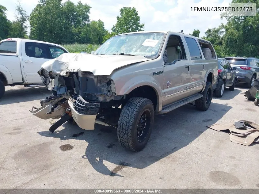 2005 Ford Excursion Limited VIN: 1FMNU43S25ED42473 Lot: 40019563